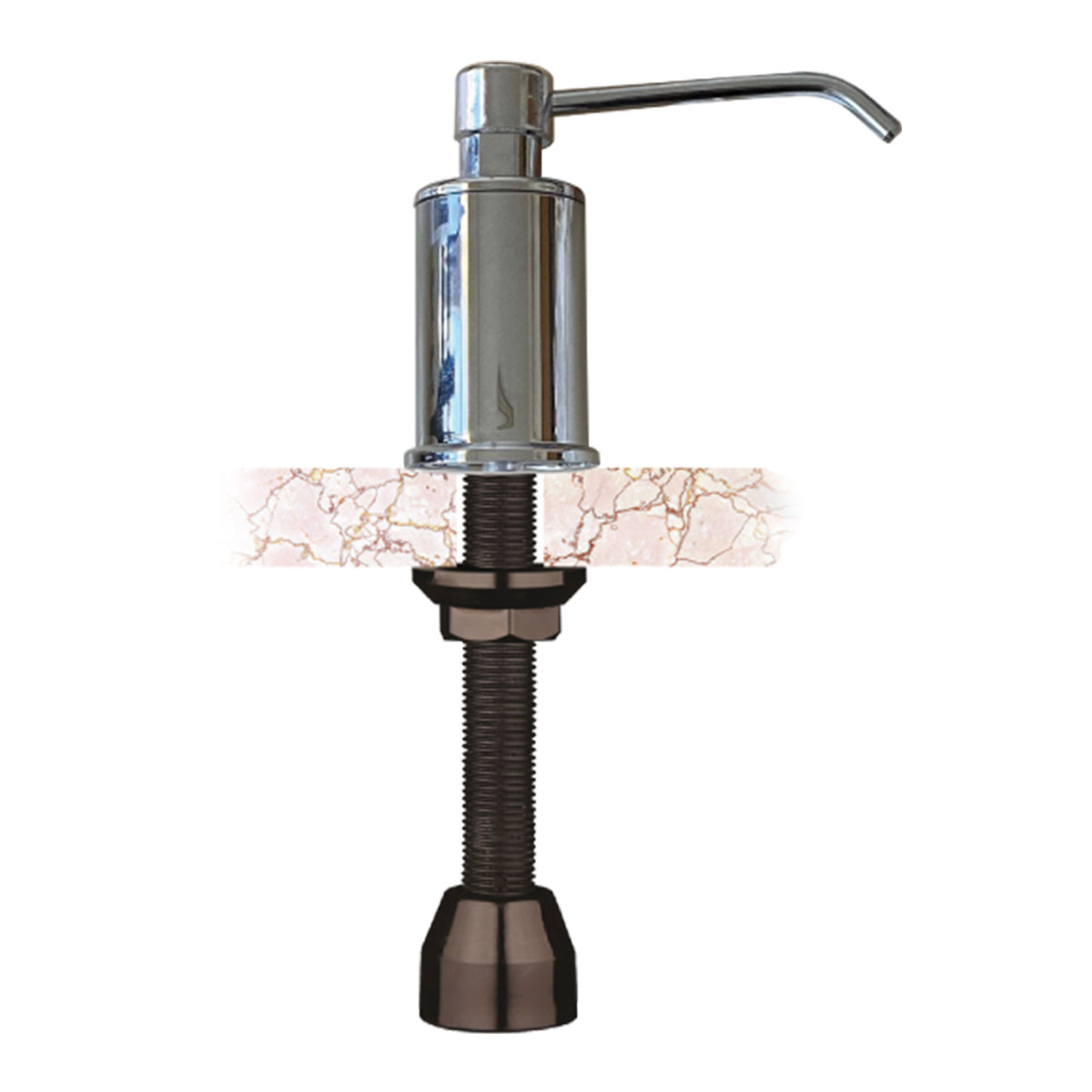 FOMY Profesyonel Krom Dispenser Ankastre 1000 ml